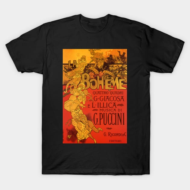 Vintage La Boheme Opera T-Shirt by MasterpieceCafe